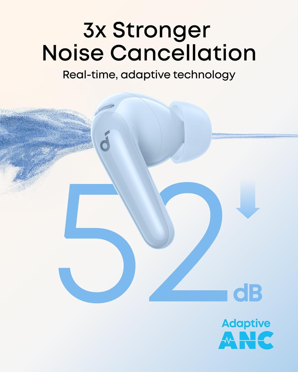 soundcore P31i Wireless Earbuds – Hi-Res Audio, Adaptive Noise Cancelling, 50H Battery Life, Fast Charging, IP55, Ultra-Portable – Blue