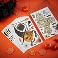 thumbnail image 5 of 8 Sheets 8"x11.8" Window Clings Static Ghosts Bats Spider Web Pumpkin Balloon Stickers Decals Decorations for Window Glass Door Haunted House Party, 5 of 7