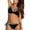 Black, variant on Womens Summer Beach Strappy Push Up Bikini Set Swimsuit Padded Bathing Swimwear