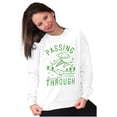 thumbnail image 4 of Alien UFO Passing Through Cute Funny Sweatshirt for Men or Women Brisco Brands X, 4 of 6