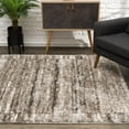 thumbnail image 2 of Rug Branch Contemporary Scandinavian Shag Beige Brown Indoor Area Rug - 8x10, 2 of 5