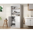 thumbnail image 3 of 100% Solid Wood 32" Bathroom Cabinet with Solid Doors and Adjustable Shelves, 3 of 6