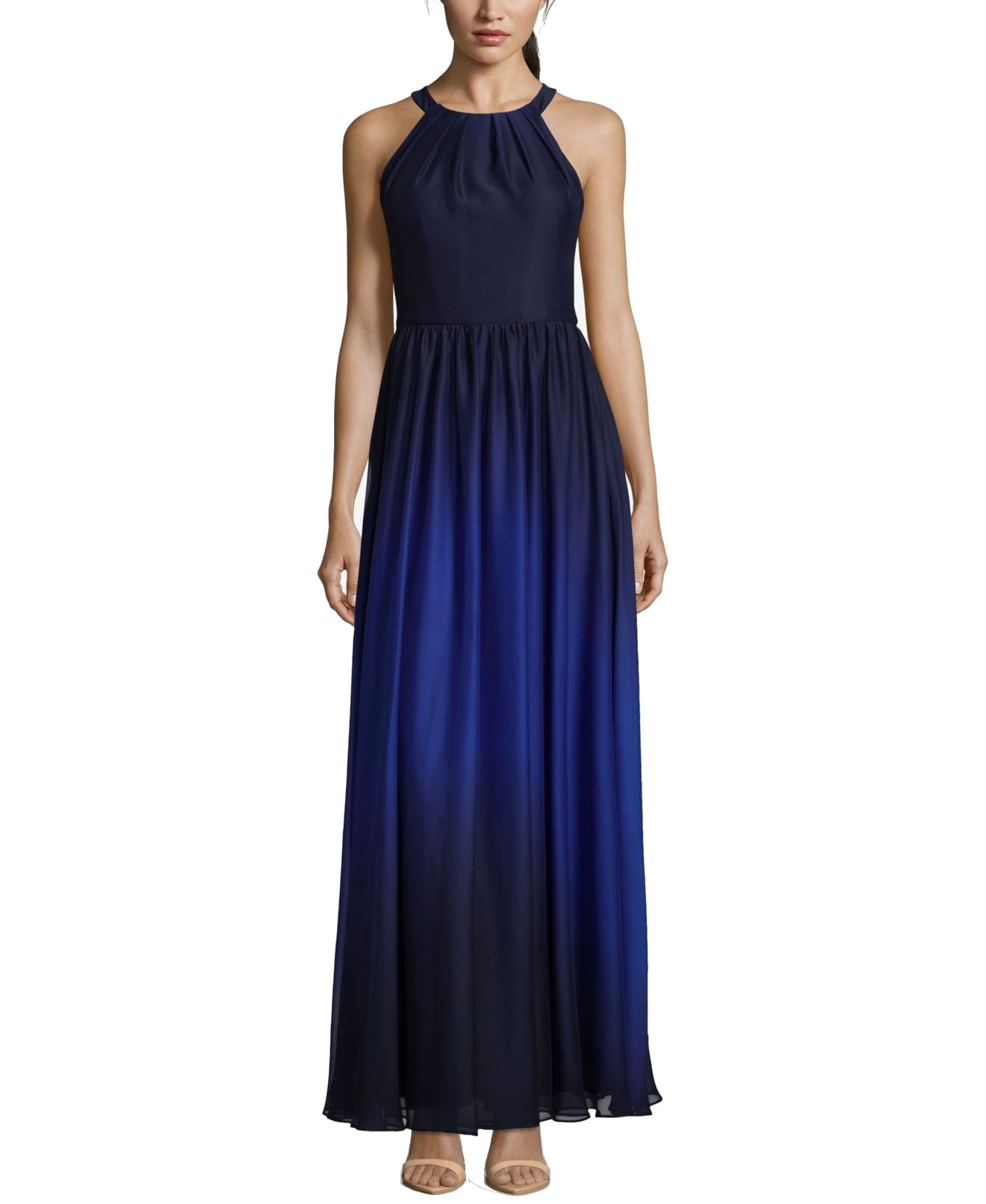 chiffon halter gown