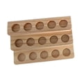 thumbnail image 1 of Rack de almacenamiento de aceite esencial de madera Rack de esmalte de uñas Multi tragamonedas Organizador de almacenamiento de botellas para 3 capas de color oscuro, 1 of 8