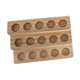 thumbnail image 1 of Estante de madera para almacenar aceites esenciales, expositor de aceites de mesa, soporte para fragancias de mesa. 3 capas de color oscuro, 1 of 9