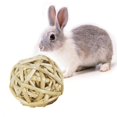 thumbnail image 5 of 10 Styles 7CM Chewing Braided Ball Guinea Pig Rabbit Hamster Small Animal Play Pet Interactive Chew Toy Natural Grass Ball, 5 of 5