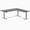 Dark Bamboo / Gray, variant on Desky Bamboo L-Shape Sit Stand Desk - Dark Bamboo / 72 X 30 X 70 X 24 Inches / Space Gray