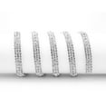 thumbnail image 1 of 3 Rows DIY AB Color Sewing Crystal Rhinestone Chain Decoration Clothes Accessories #4(sliver), 1 of 10