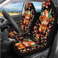 thumbnail image 2 of Uorisanigo Cute Highland Cow 14 Pack Car Seat Covers Full Set Soft Elastic Auto Steering Wheel Cover Cars Headrest Cover Car Console Cover Auto Seat Belt Cover Water Cup Pad for Cars SUVs, 2 of 6