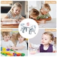 thumbnail image 4 of Kids Table & 2 Chairs Set, Height Adjustable Toddler Set, Graffiti Desktop, Non-Slip, Ages 2-8, 4 of 8