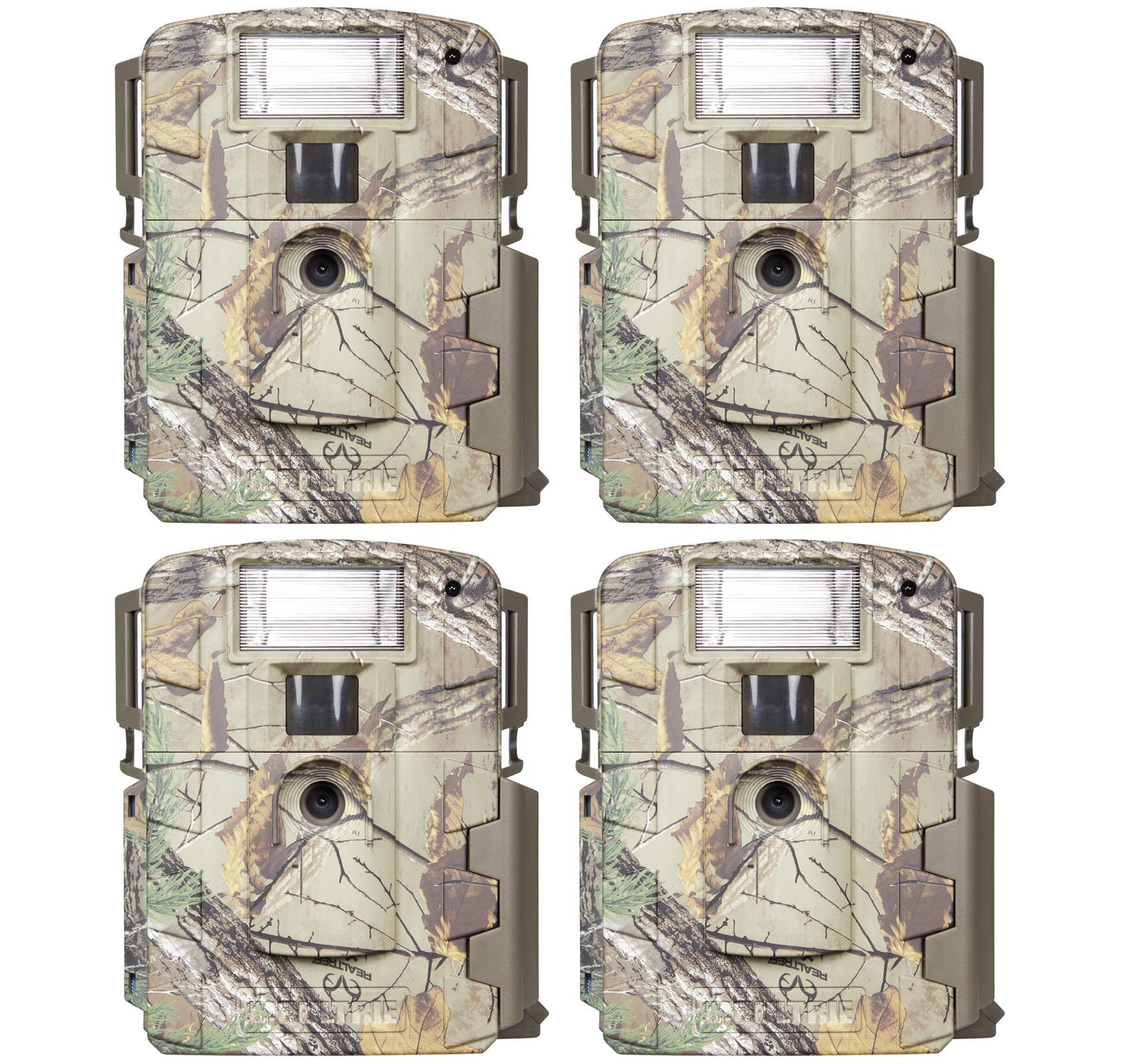 (4) Moultrie Xenon Strobe White Flash D80 Mini 14MP Digital Trail Game