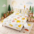 thumbnail image 2 of Erosebridal Chick Bed Sheets for Girls, Pink Flowers Full Size Sheets, 4-Piece 1 Flat Sheet 1 Fitted Sheet and 2 Pillowcases, 2 of 6