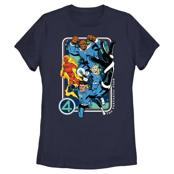 Womens The Fantastic Four: First Steps Action Heroes T Shirt
