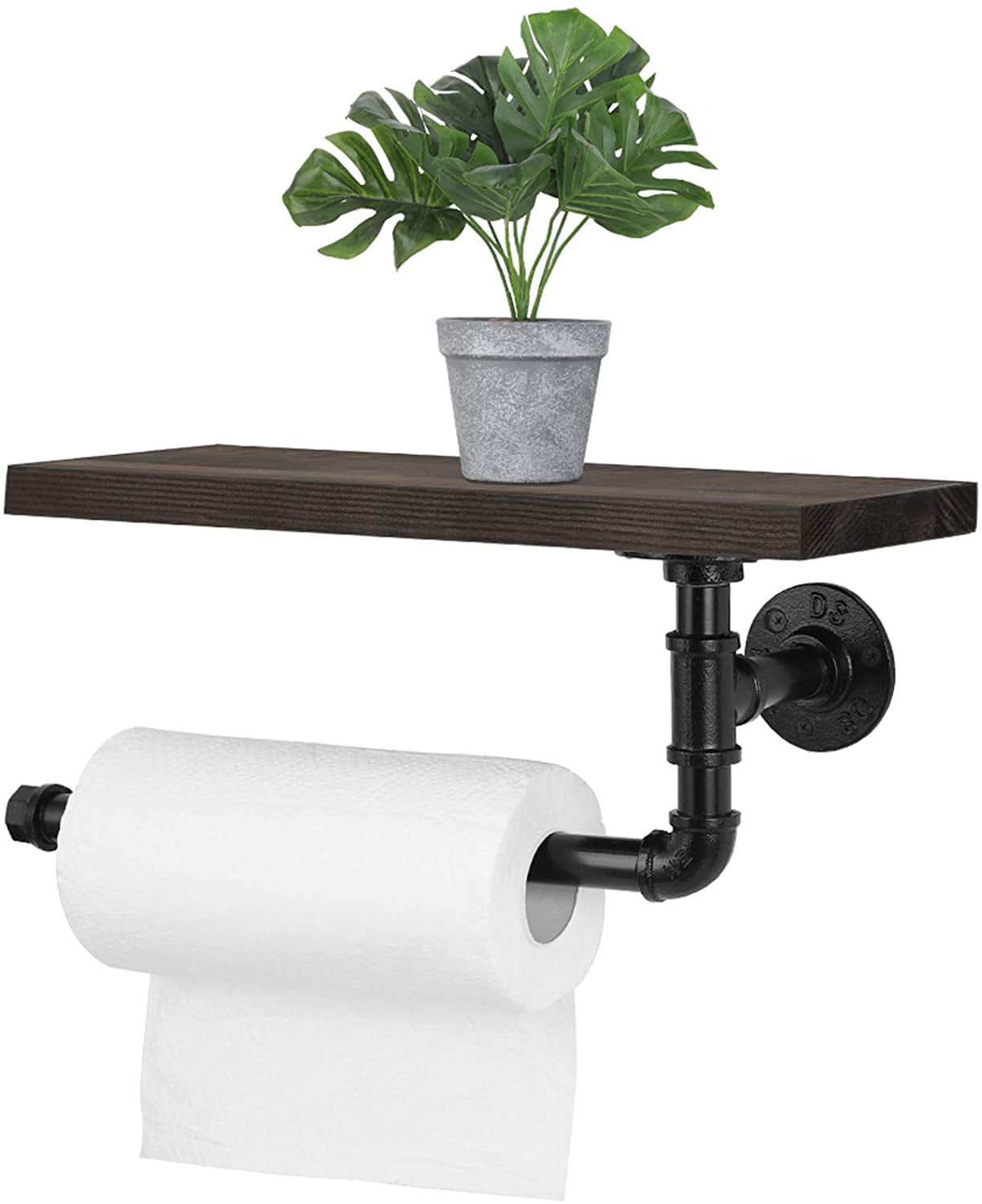 choose from 2 colors Industrial Pipe Design Single Toilet Paper/ Towel Holder 