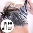thumbnail image 2 of Set Of 5 Hair Dyeing Tools Brush Comb Hairdressing Measuring Jug Transparent Perm Scale Cup Black, 2 of 6