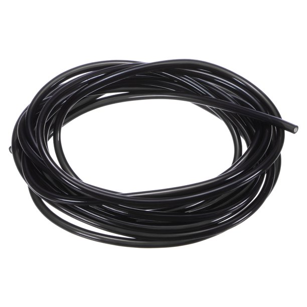 Tubería de carburador Uxcell línea de ventilación de combustible 2mmx3.5mmx4m tubo de gas y aceite de poliuretano negro