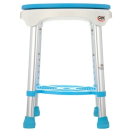 Taburete de ducha Asiento de banera redondo Bano de seguridad ajustable Aleacion de aluminio Giratorio 360 Rotacion Walmart