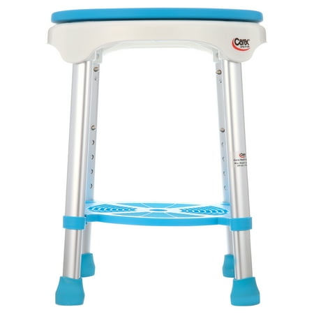 Carex Padded Transfer Bench, Adjustable Medical Shower Stool for Seniors, 300 lb Capacity