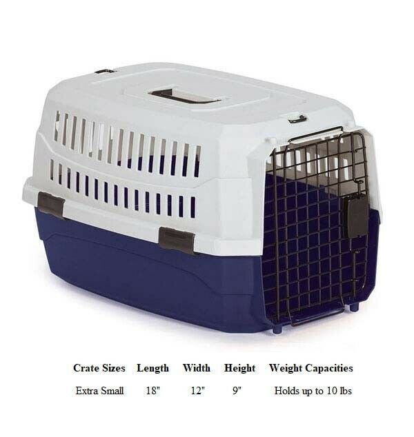 Pet travel top crate sizes