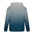 thumbnail image 3 of Fashion YLSDY Hoodies for Men Loose Fit Gradient Hoodies Pullover Long Sleeve Hooded Collar Drawstring Casual Sweatshirt Blue XXXXL, 3 of 5
