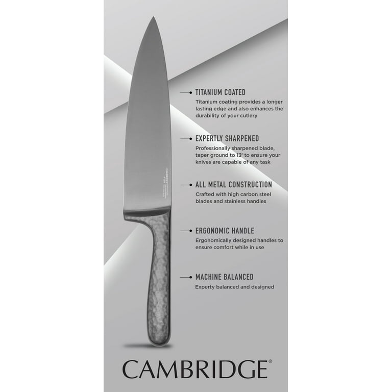 Cambridge Silversmiths Rame Copper 12 Piece Cutlery Set With Block - Bed  Bath & Beyond - 17490304