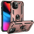 thumbnail image 1 of Kaleidio Case For iPhone 13 Pro (6.1") [Hybrid Protector] Rubberized Shockproof [Ring Stand] 2-Piece Armor Cover [Rose Gold/Black], 1 of 2