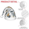 thumbnail image 4 of Fotbe Winter Forest Animals for Christmas Hat, Santa Hat for Kids Xmas Holiday Hat Comfort Christmas New Year Festive Party Supplies, 4 of 6