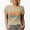 Tan, variant on Colorado, America, US or USA State, Groovy Retro Wavy Text Merch Gift, Heather Grey T-Shirt, Medium