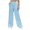 Light Blue, variant on yunLCZ Pants Plus Size for Women Women's Pure Color Fashionable Casual Imitation Linen Pocket Strap Pants Casual Lounge Sweatpants