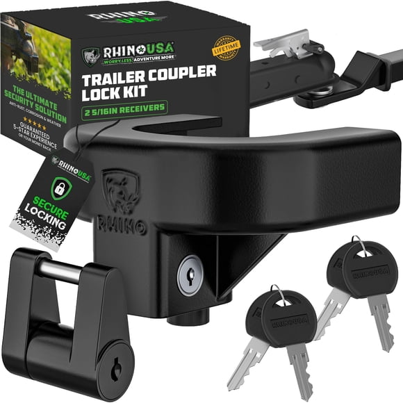 Kit de cierre de enganche para remolque Rhino USA para remolques 2-5/16