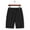 02 Black, variant on Weiqiqre Mens Gym Shorts Big and Tall Mens Shorts Casual Breathable Mesh Quick Dry Solid Athletic Shorts Drawstring Elastic Waist Shorts