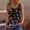 (Fashion 136)Black, variant on Women's Fashion Sunflower Printed Tank Tops Summer Casual Loose Comfy Crew Neck Elasticity Yellow Top for Women