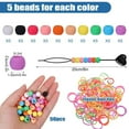 thumbnail image 3 of PPgejGEK Silicone Dreadlock Beads Set, 50Pcs Colorful Soft Hair Beads with Rubber Bands+Bead Needle+Storage Box, Rap Braiding Accessories for Kids Adults, Holiday Gifts Hair Decor for Braids Wigs, 3 of 9