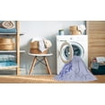 thumbnail image 2 of Ahgly Company Machine Washable Indoor Square Transitional Lavender Blue Area Rugs, 3' Square, 2 of 7