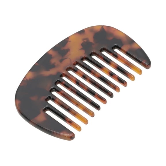 Unique Bargains Hair Comb Wide Tooth Anti-Static Pocket Size Comb for Thick Curly Hair Detangling Comb Deep Brown