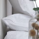 thumbnail image 4 of Fundas de almohada RANZNAZ, encaje blanco, 100% algodón, tamaño estándar, juego de 2, 4 of 7