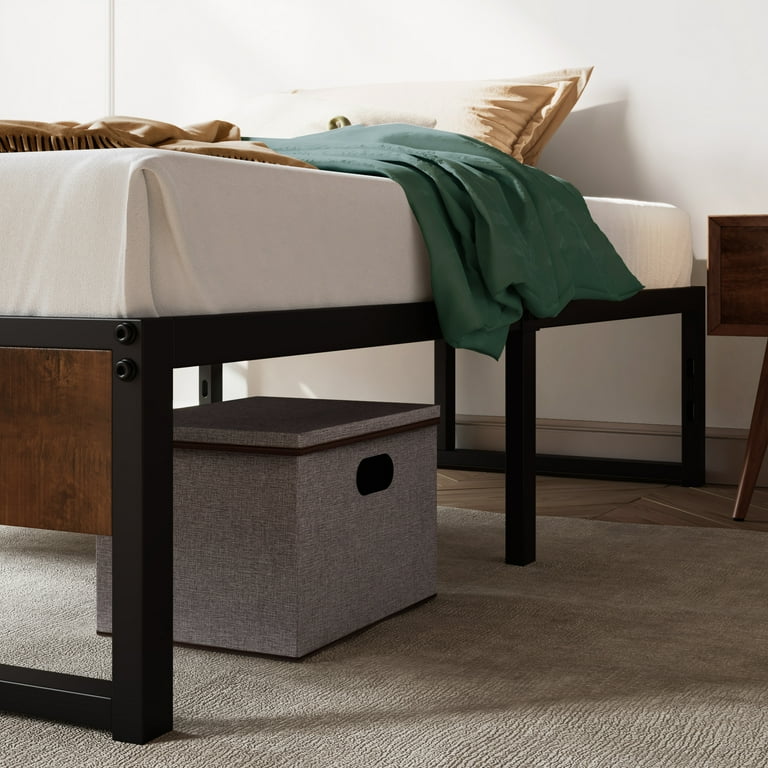 Allewie Twin Size Heavy Duty Metal Platform Bed Frame with Easy