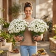 thumbnail image 1 of 21 Artificial Chrysanthemums 5 Pieces, 1 of 7