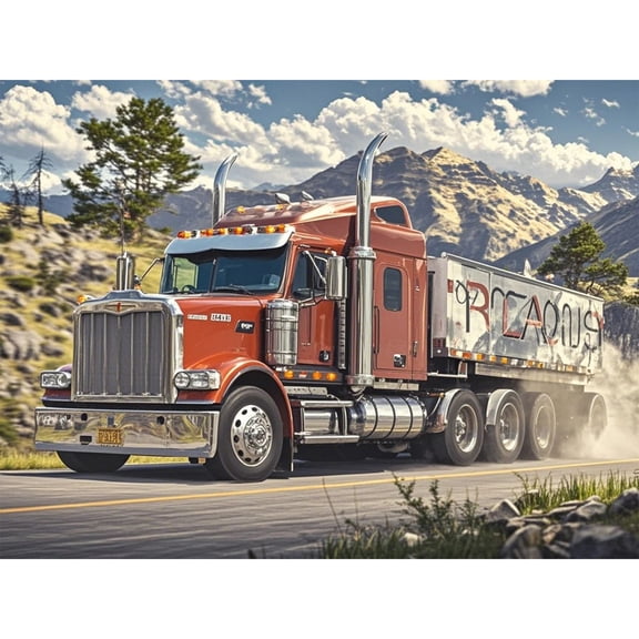 Truck Diamond Dots Painting DIY Kits 5D Diamond Art Full Round Drill Rhinestone Crystal by Number Embroidery Arts and Crafts for Living Room Bedroom Home Wall Decor 12x16 inch