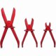 thumbnail image 3 of 6-Piece Hose Pliers Set, Tool for Brake and Fuel Lines, Includes 155mm, 185mm, 250mm Red Pliers for Clamps and Hoses, 3 of 5