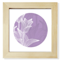 thumbnail image 1 of Illustration de Tulipe de Fleur Carré Cadre Photo Mur Tableau Affichage, 1 of 3