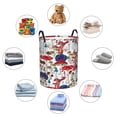 thumbnail image 6 of Balery,Laundry Hamper With Handles Laundry Basket Colorful Mushrooms (2) Round Laundry Baskets Circular Hamper For Bathroom Organizer Basket Lightweight Storage Baskets For Bathroom, 6 of 8