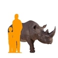 thumbnail image 2 of Rhinoceros Life Size Statue, 2 of 7