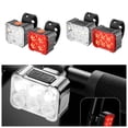 thumbnail image 1 of Juego de faros y luces traseras para bicicleta - Luces LED de carga rápida, 180LM delantero y 25LM detrás, modos de luces 8+12, montaje sin herramientas para rutas nocturnas, 1 of 1