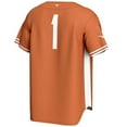 thumbnail image 3 of Men's GameDay Greats #1 Burnt Orange Texas Longhorns Lightweight Baseball Jersey, 3 of 4
