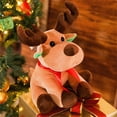thumbnail image 3 of Christmas Reindeer Plush Toy Super Soft Deer Plush Doll Moose Stuffed Animal Lovely Elk Toy for Home Decor, Gifts, 3 of 6