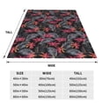 thumbnail image 3 of Balery Colorful Hawaii Palms Manta de Felpa Suave y Acogedora – Cobija de Franela Aterciopelada para Cama, Lavable y Cálida para Sofá, Mascotas, Transpirable-40"x30", 3 of 7