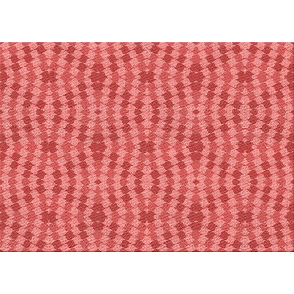 Ahgly Company Indoor Rectangle Patterned Ferrari Red Area Rugs, 8' x 10'