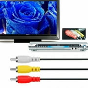 1.5m /5ft Video Cable HDMI to RCA Audio AV Adapter, Male M/M 3-RCA DVD HDMI 1080P for HDTV