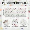 thumbnail image 3 of Sm:)e Embroidered Daisy Gauze Table Runner 120 Inches (10 Feet), Seasonal Sheer Decor for Kitchen & Dining Spaces, Ideal for Holidays, Weddings, Birthdays & Home Parties, 3 of 6